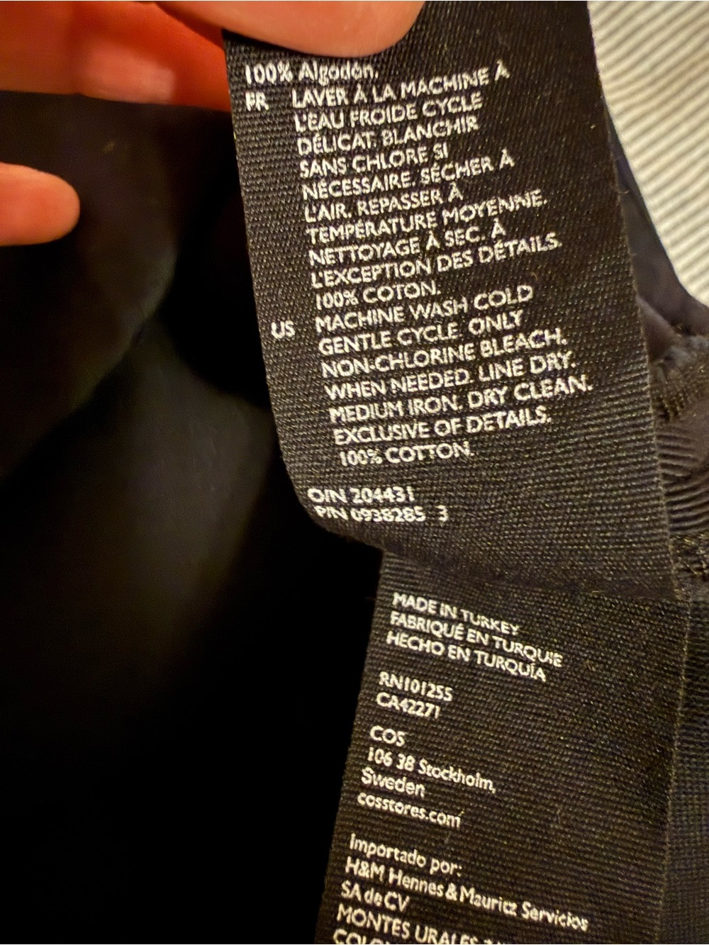 COS Asymmetric Organic Cotton A-line Skirt - Picture 4 of 12